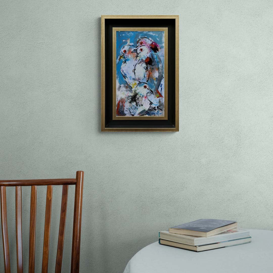 Özgür Güvercinler Yağlı Boya Tablosu