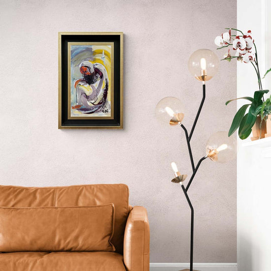 Hüzünlü Bekleyiş Yağlı Boya Tablosu