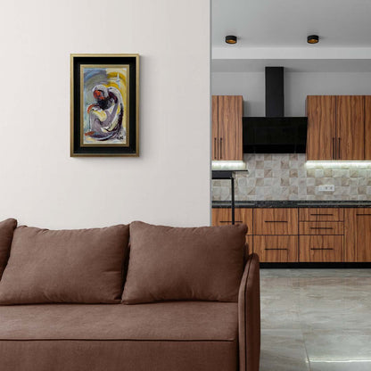 Hüzünlü Bekleyiş Yağlı Boya Tablosu