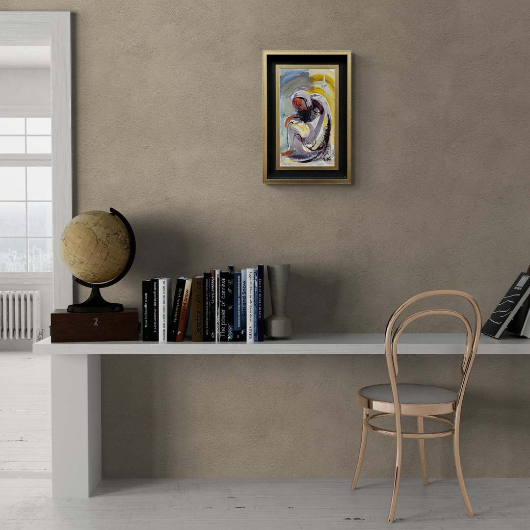 Hüzünlü Bekleyiş Yağlı Boya Tablosu