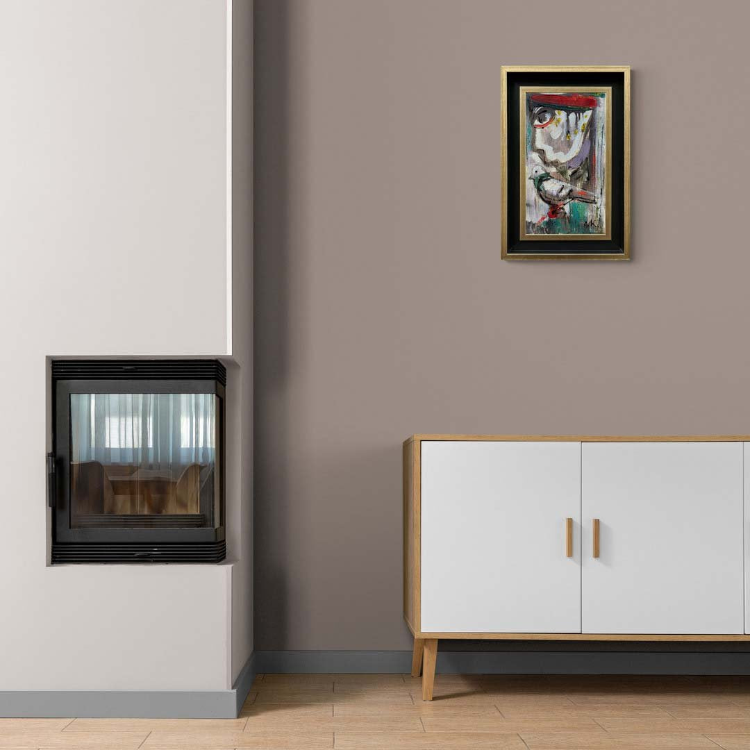 Kadının Kuş Rüyası Yağlı Boya Tablosu