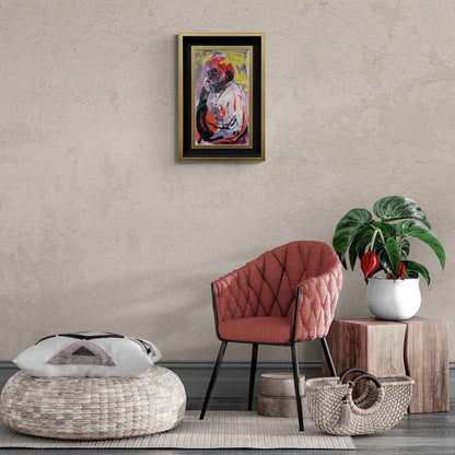 Soyut Zamanda İnsan Yağlı Boya Tablosu