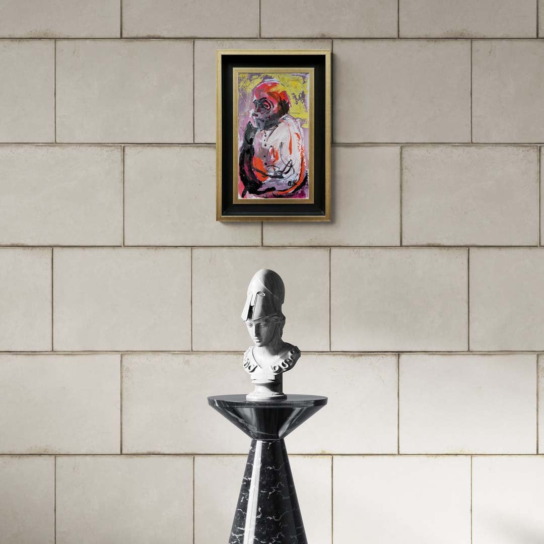 Soyut Zamanda İnsan Yağlı Boya Tablosu