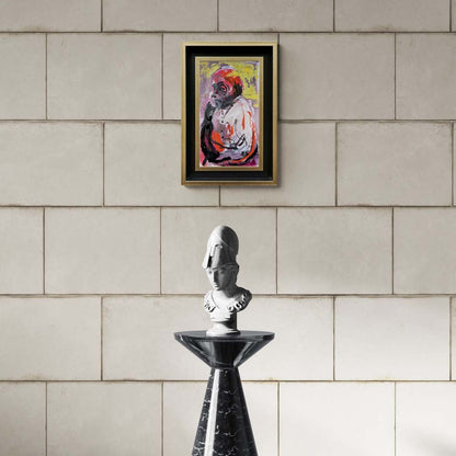 Soyut Zamanda İnsan Yağlı Boya Tablosu