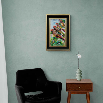 Kuşların Bekleyişi Yağlı Boya Tablosu