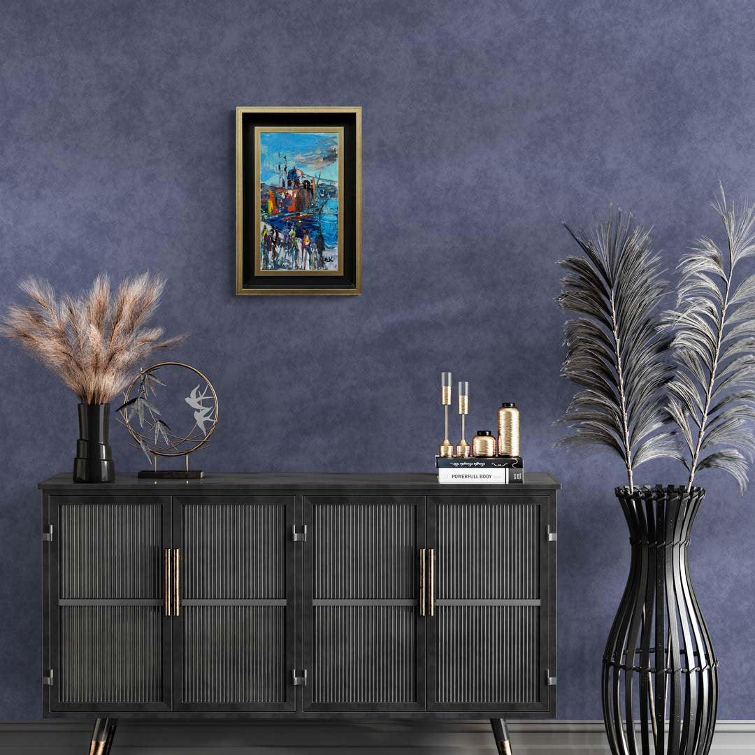 Ortaköy'de Bir Gün Yağlı Boya Tablosu