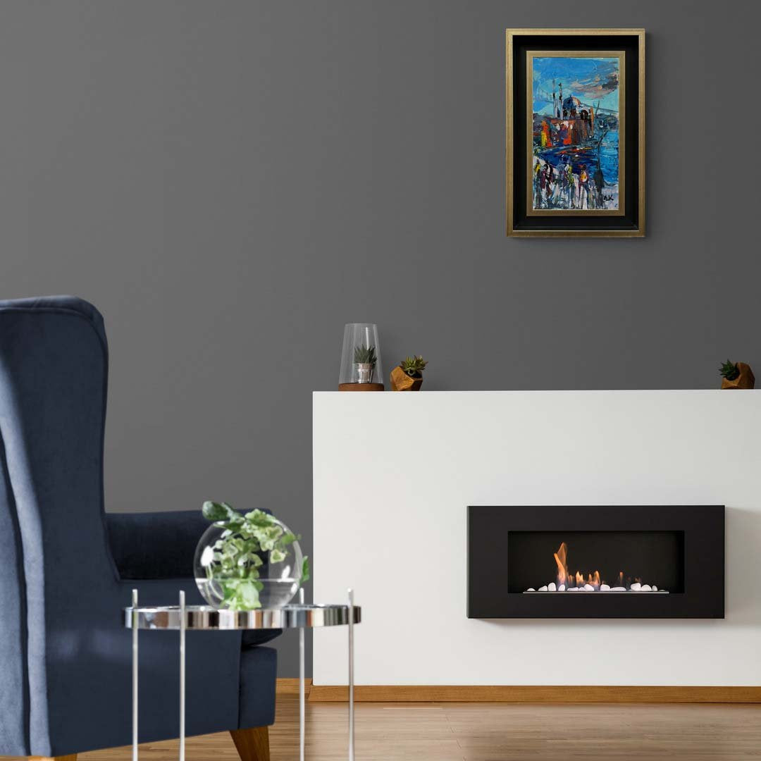 Ortaköy'de Bir Gün Yağlı Boya Tablosu