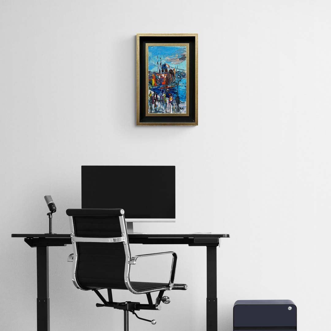 Ortaköy'de Bir Gün Yağlı Boya Tablosu