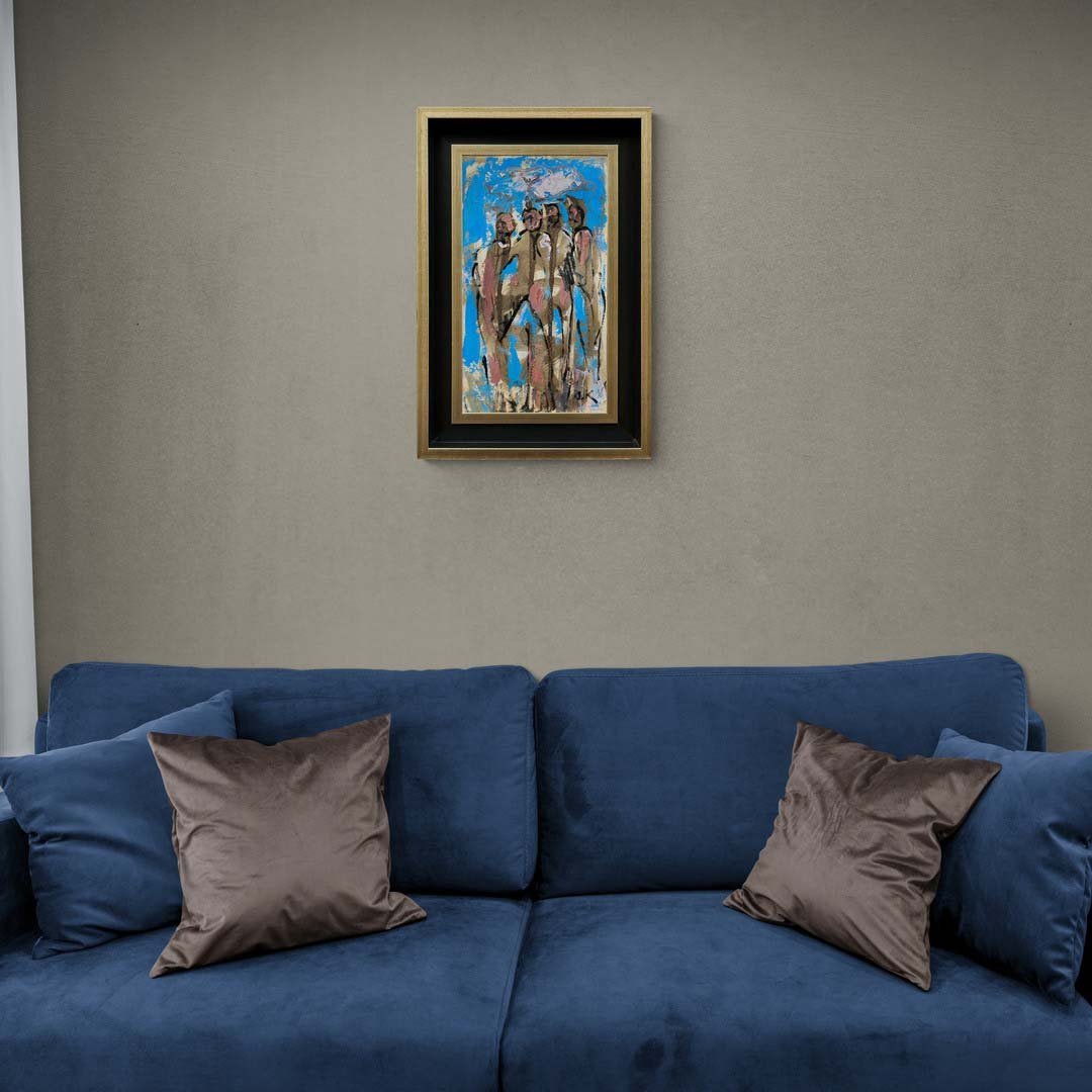 İnsanların İçseli Yağlı Boya Tablosu