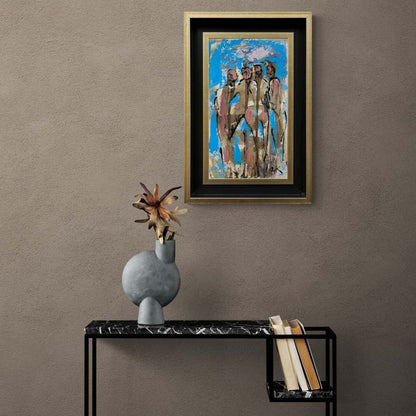 İnsanların İçseli Yağlı Boya Tablosu