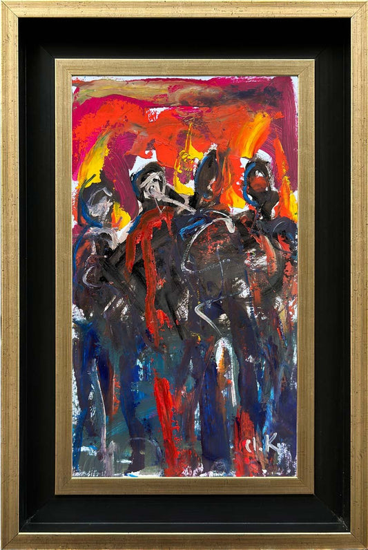 İnsanların İzleri Yağlı Boya Tablosu