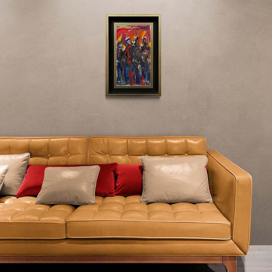 İnsanların İzleri Yağlı Boya Tablosu