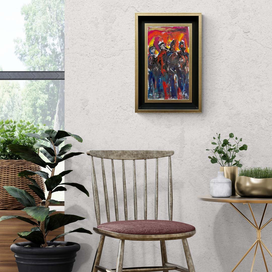 İnsanların İzleri Yağlı Boya Tablosu