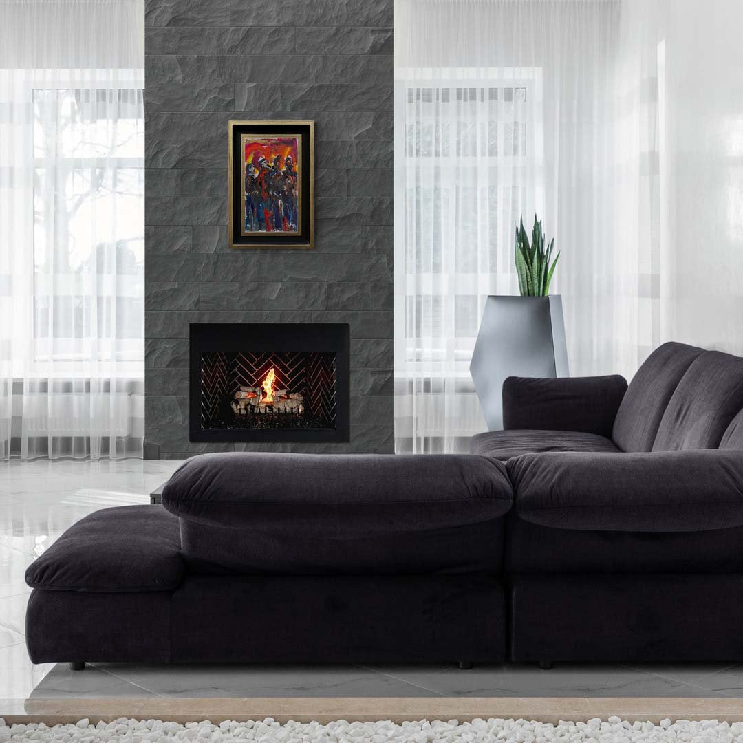 İnsanların İzleri Yağlı Boya Tablosu