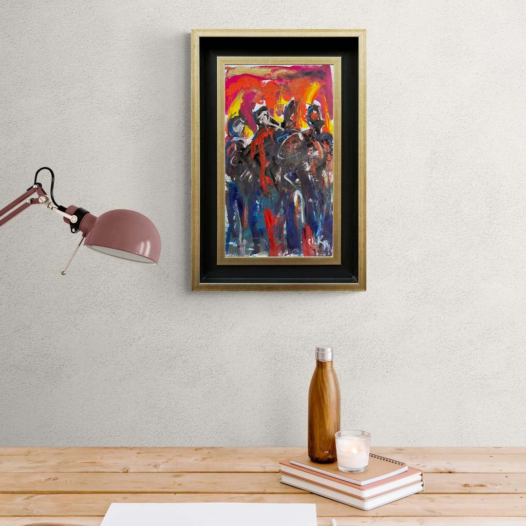 İnsanların İzleri Yağlı Boya Tablosu