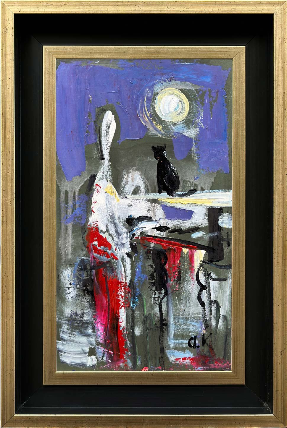 Gecenin Hüzünü Yağlı Boya Tablosu