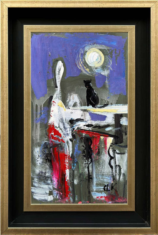 Gecenin Hüzünü Yağlı Boya Tablosu