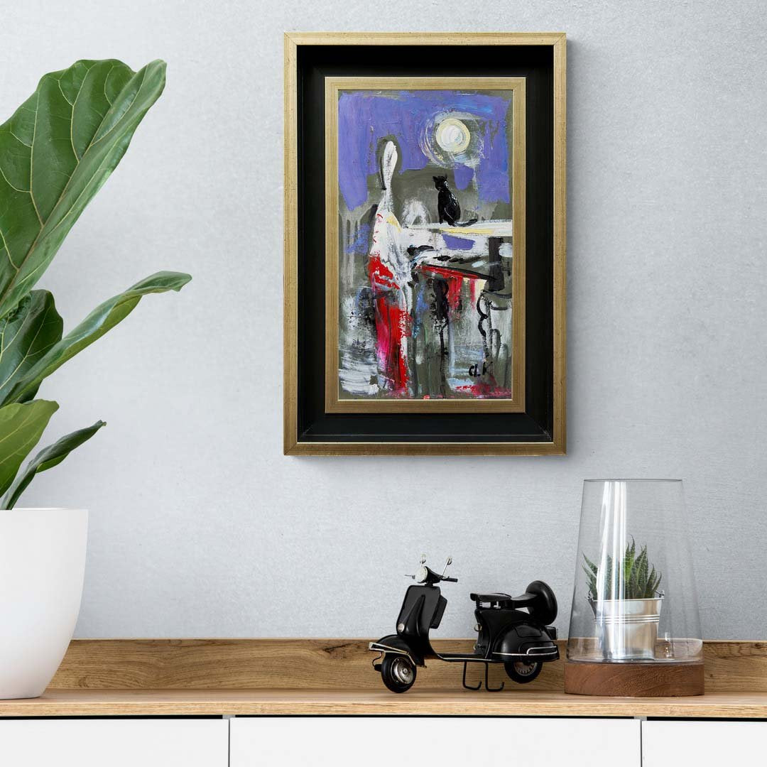 Gecenin Hüzünü Yağlı Boya Tablosu