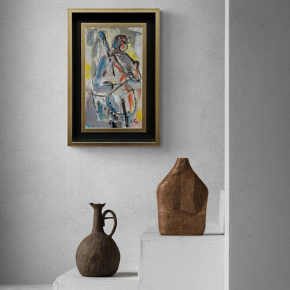 Çello Armonisi Yağlı Boya Tablosu