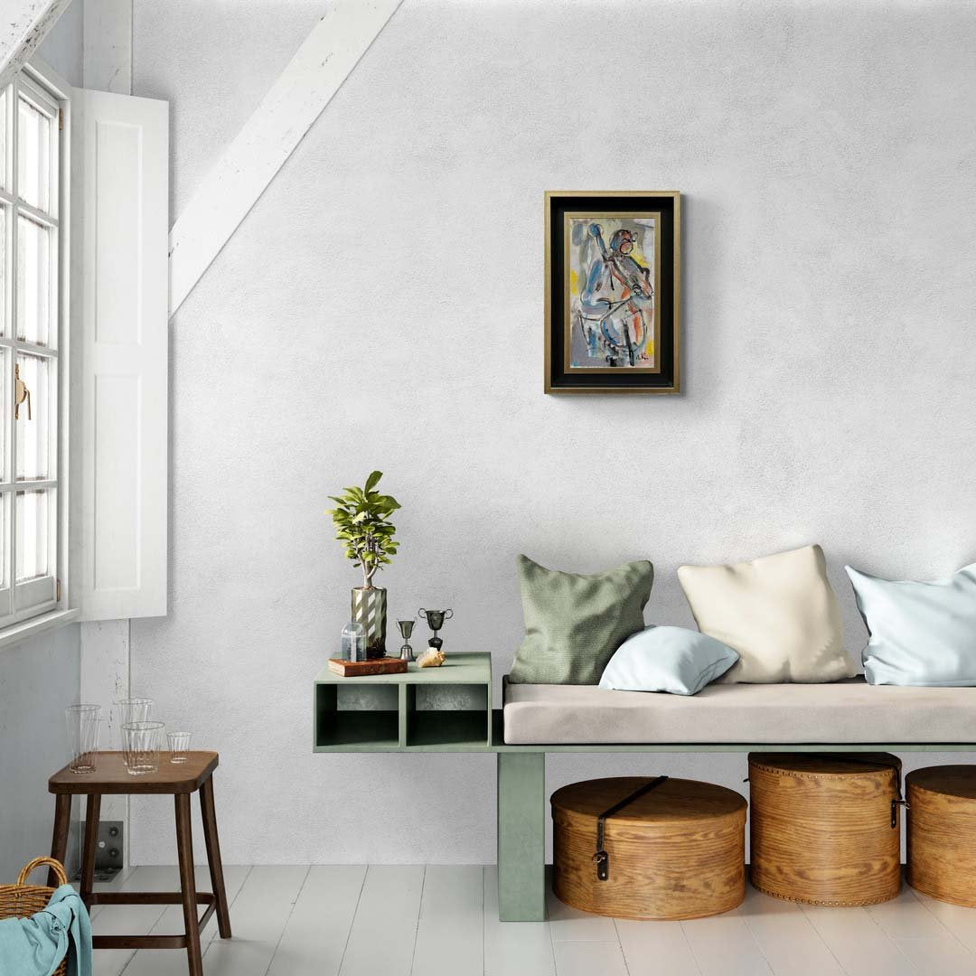 Çello Armonisi Yağlı Boya Tablosu