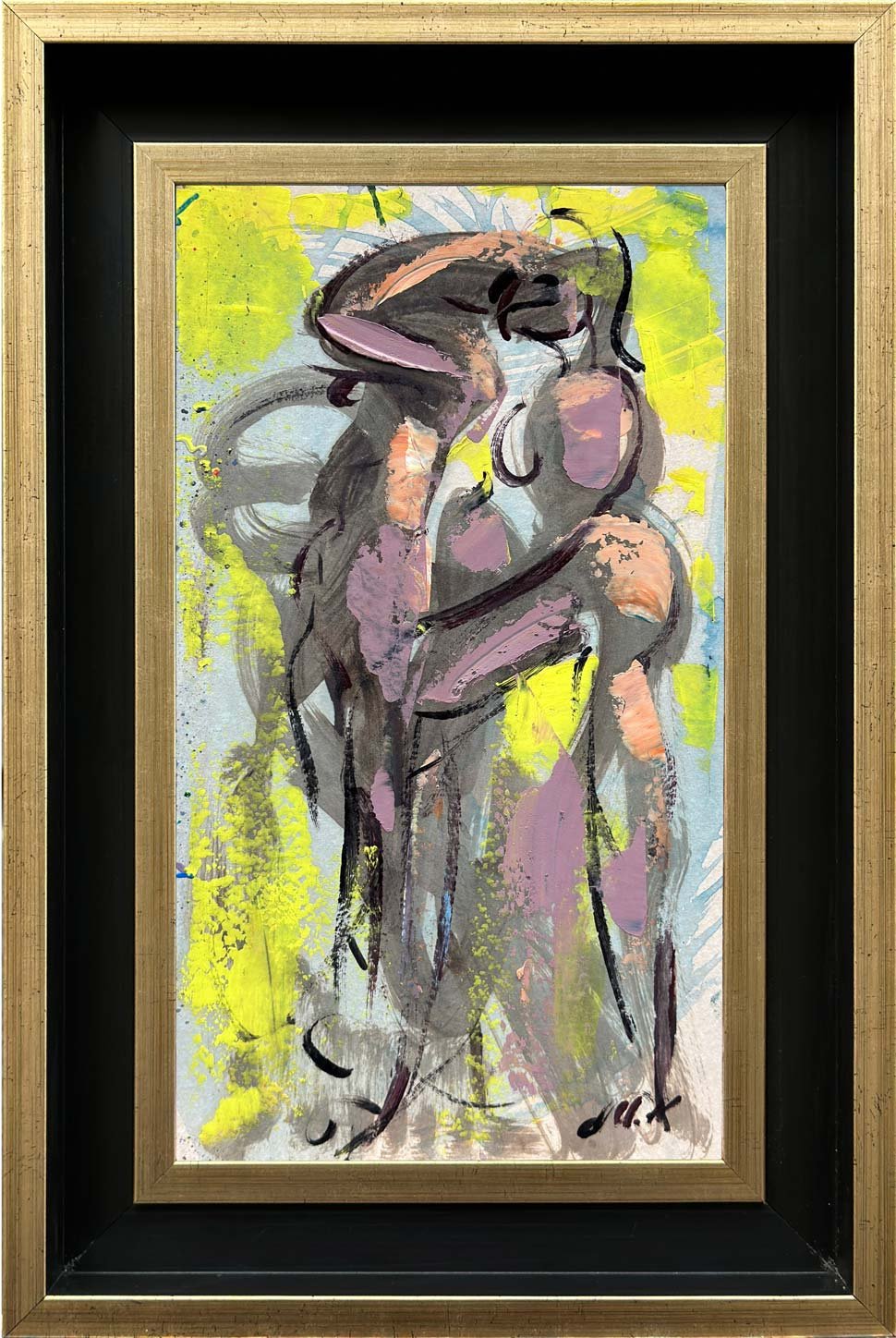 Soyut Dalgalar Yağlı Boya Tablosu