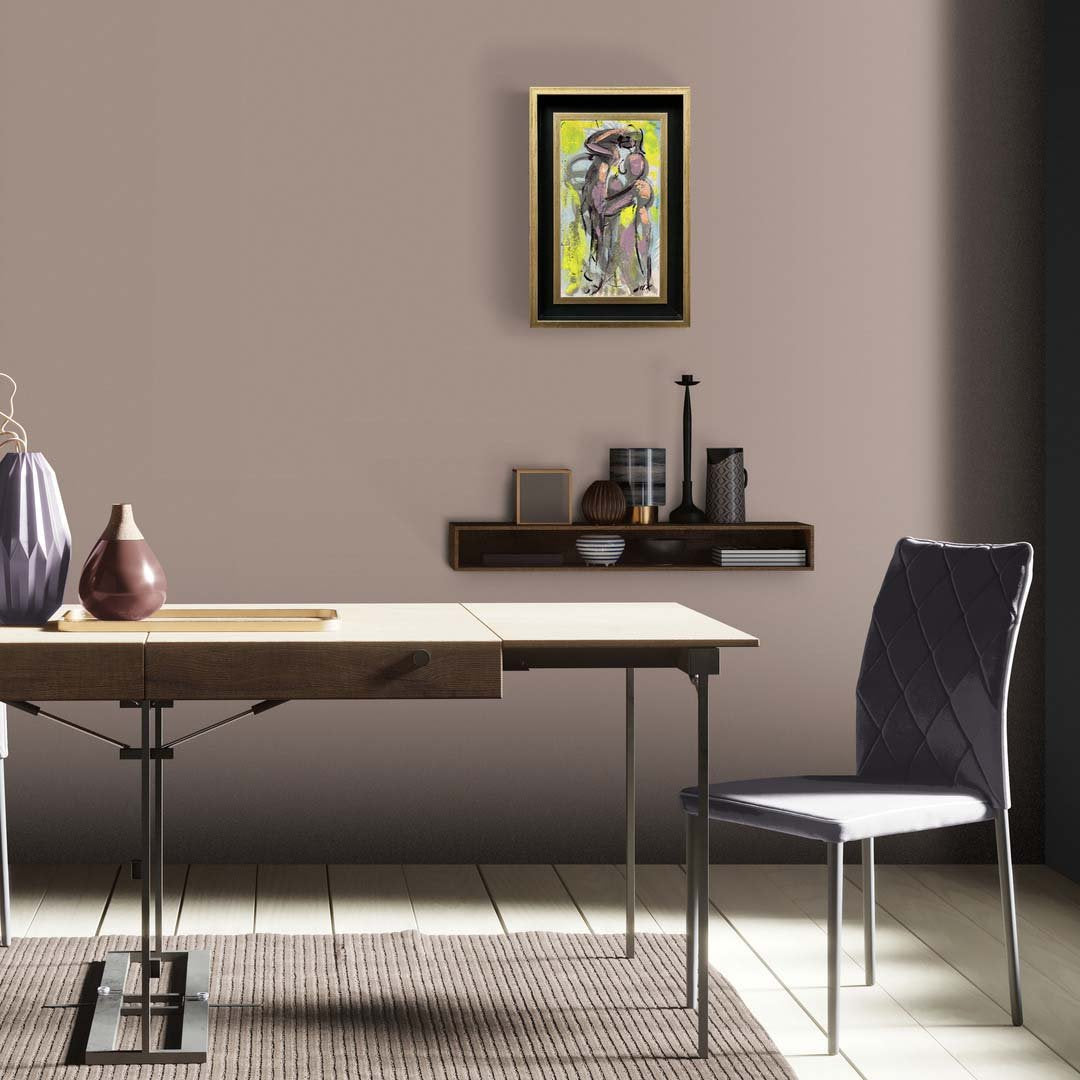 Soyut Dalgalar Yağlı Boya Tablosu