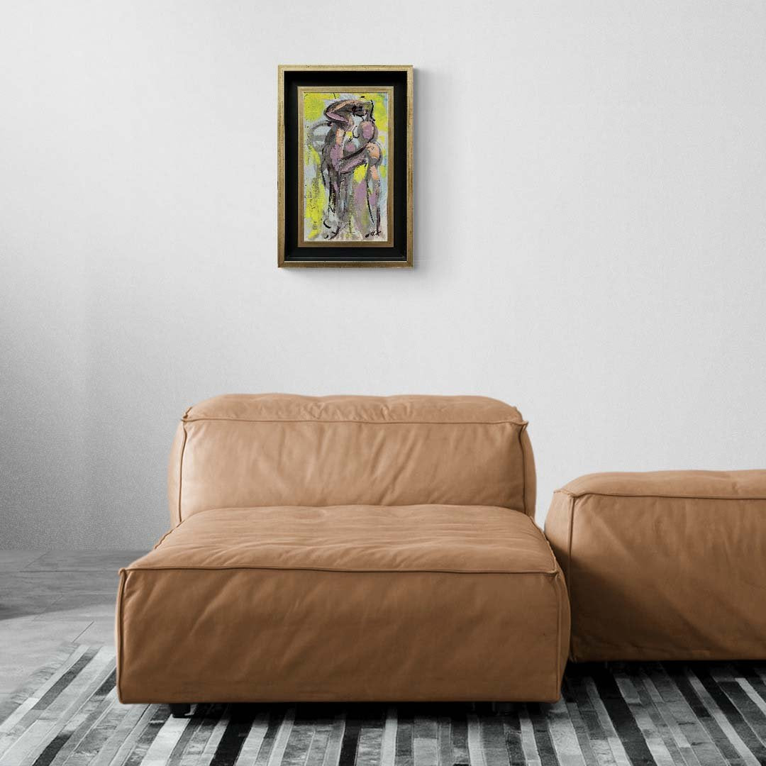 Soyut Dalgalar Yağlı Boya Tablosu