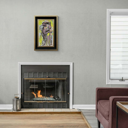 Soyut Dalgalar Yağlı Boya Tablosu