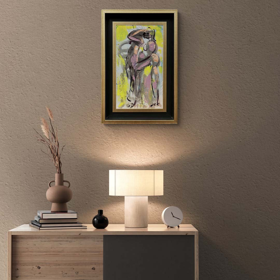 Soyut Dalgalar Yağlı Boya Tablosu