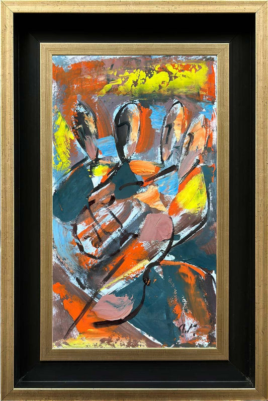 İnsan Formları Yağlı Boya Tablosu