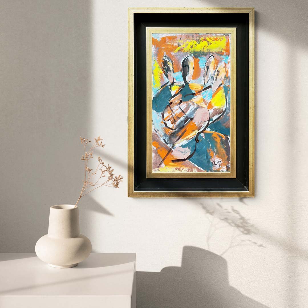 İnsan Formları Yağlı Boya Tablosu