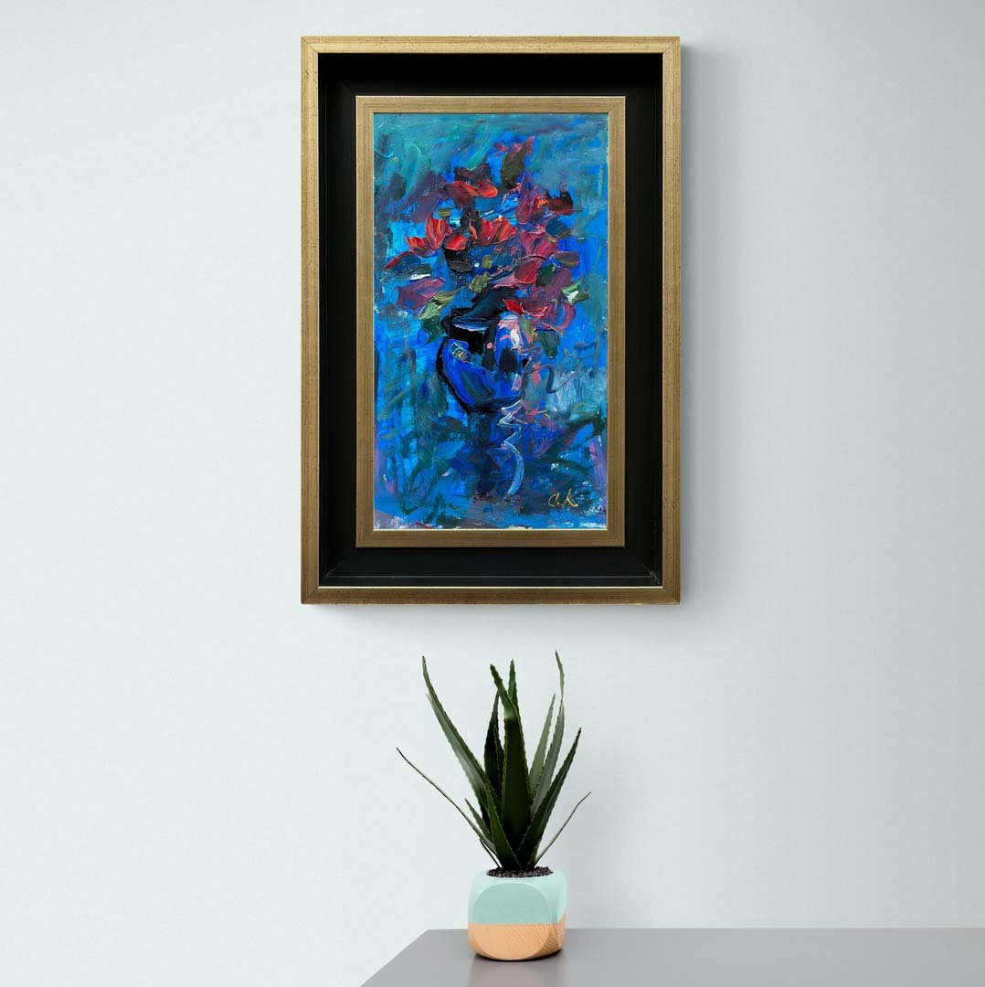 Vazodaki Buket Yağlı Boya Tablosu