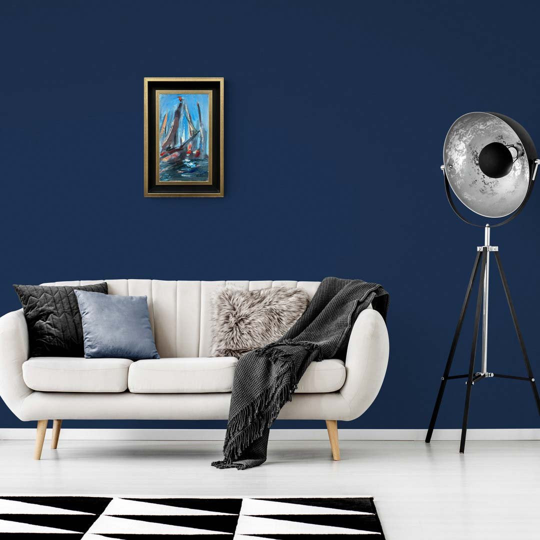 Soyut Yelkenlerin Peşinde Yağlı Boya Tablosu