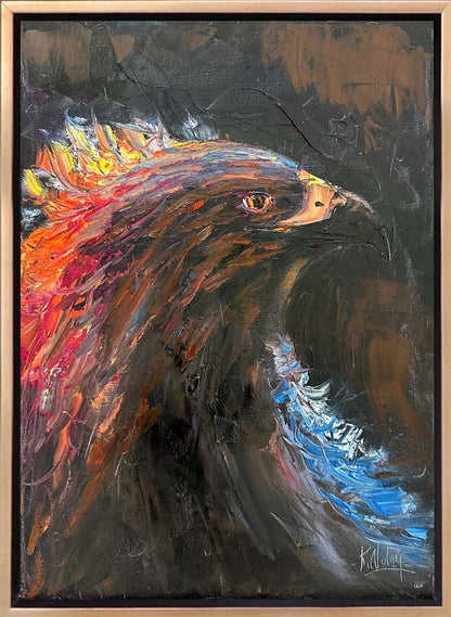 Kartalın Duruşu Yağlı Boya Tablosu