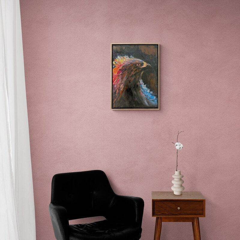 Kartalın Duruşu Yağlı Boya Tablosu