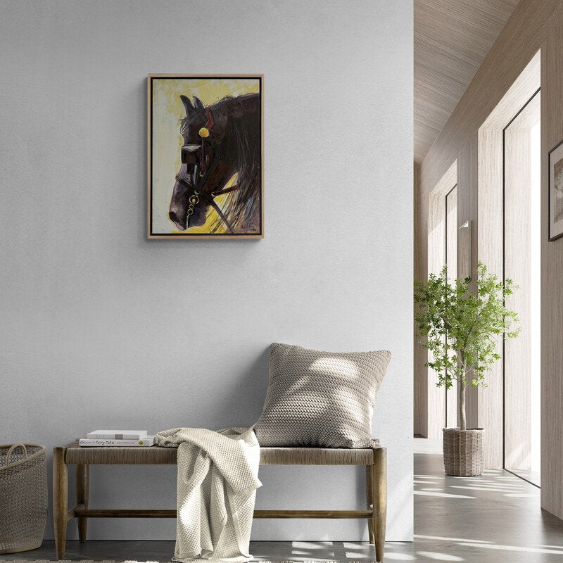 Siyah At Yağlı Boya Tablosu