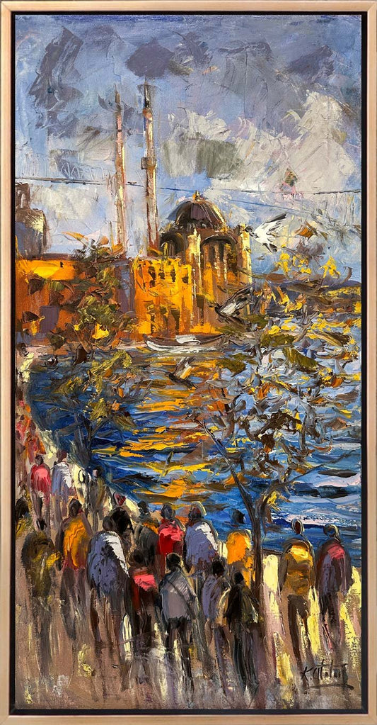 Ortaköy'ün Işıltısı Yağlı Boya Tablosu