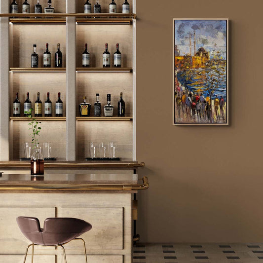 Ortaköy'ün Işıltısı Yağlı Boya Tablosu