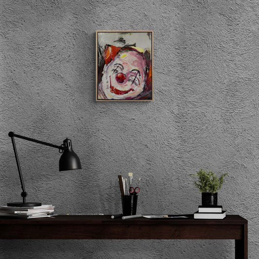 İronik Hüzün Yağlı Boya Tablosu