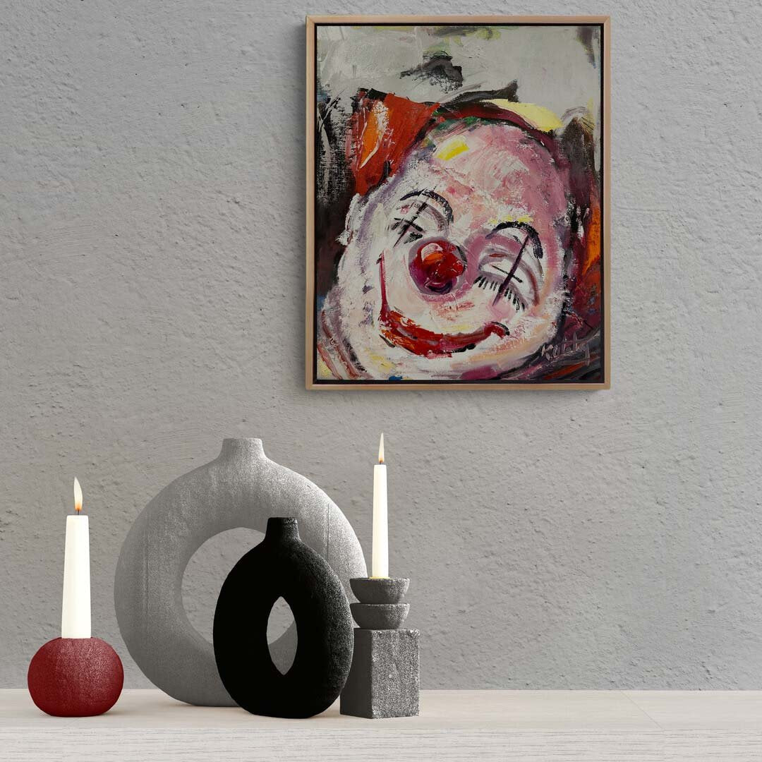 İronik Hüzün Yağlı Boya Tablosu