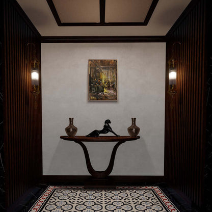 Çilingir Sofrası Yağlı Boya Tablosu