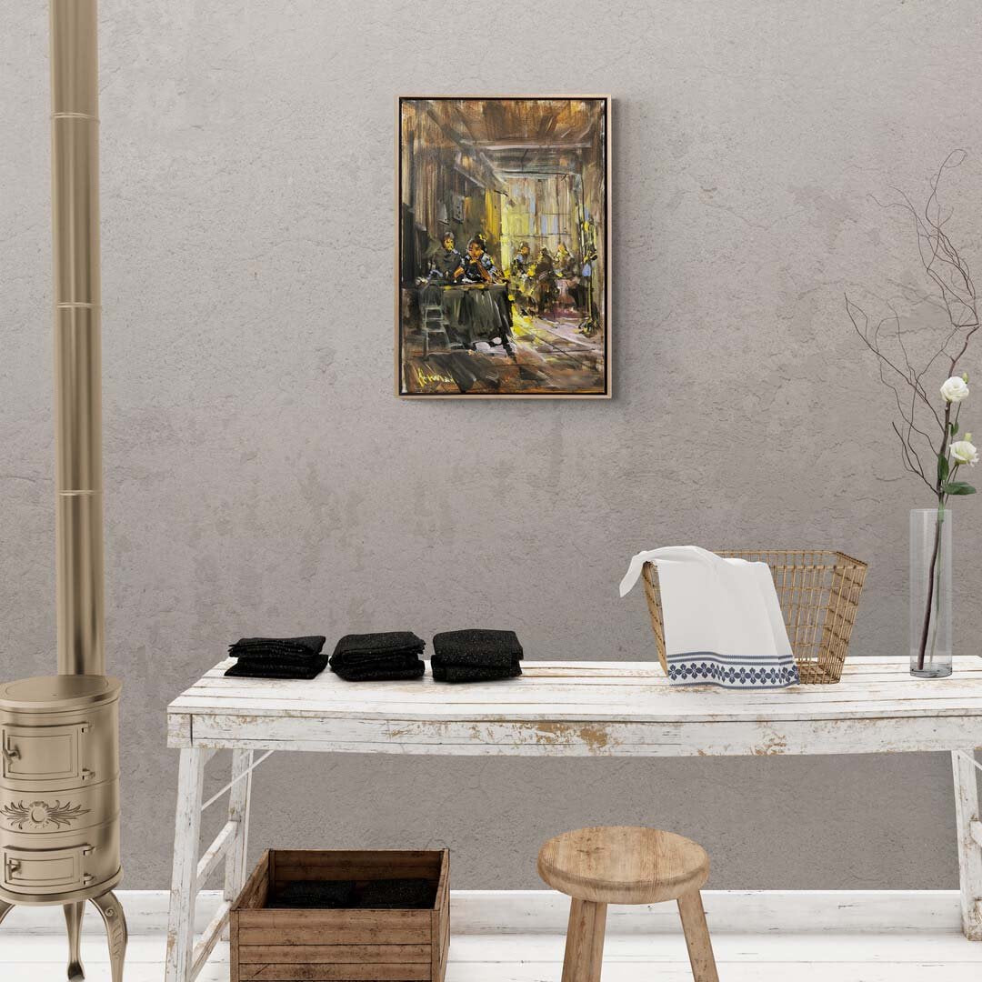 Çilingir Sofrası Yağlı Boya Tablosu