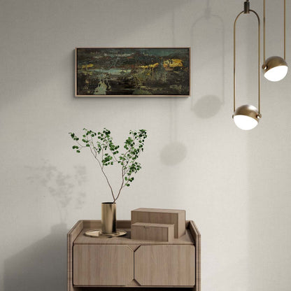 Kasvetli Manzara Yağlı Boya Tablosu