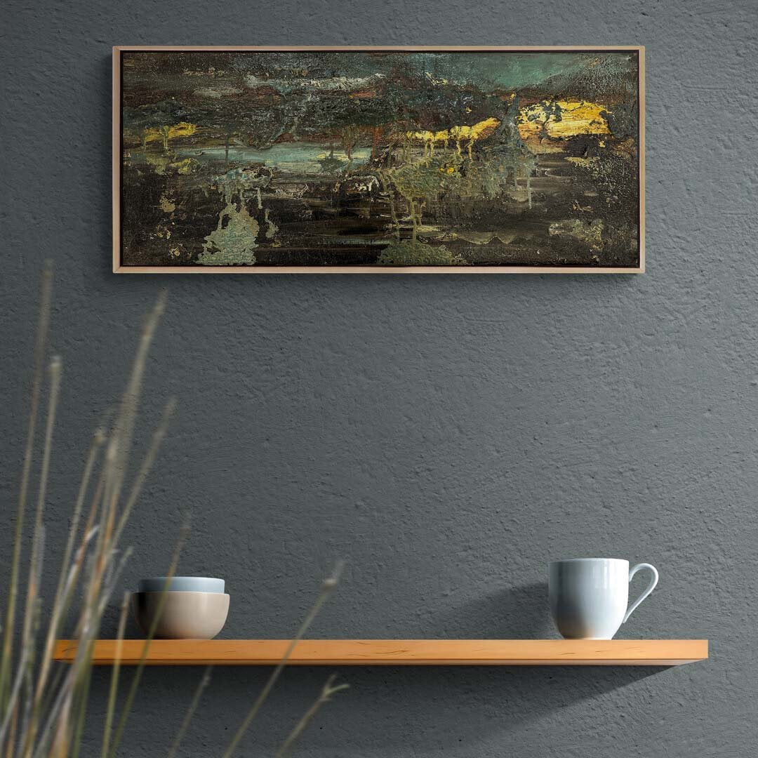 Kasvetli Manzara Yağlı Boya Tablosu