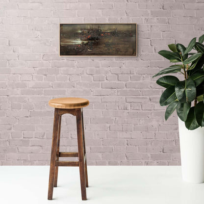 Gri Yansımalar Yağlı Boya Tablosu