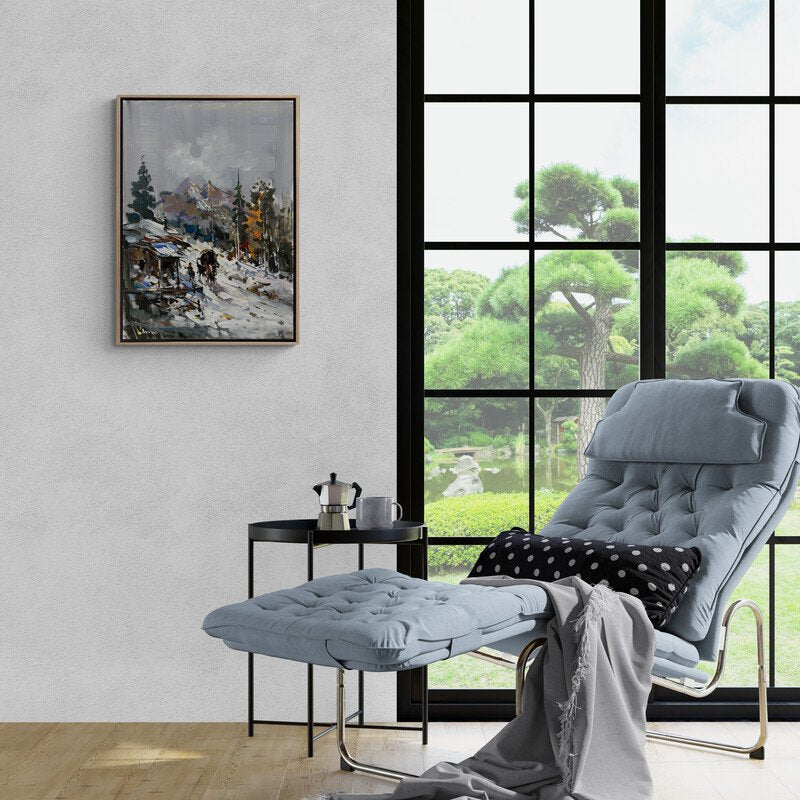 Karlı Köy Yağlı Boya Tablosu