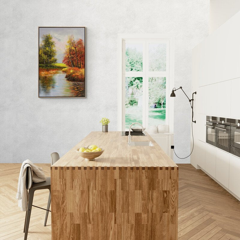 Ormanın Sonbahar Işıltısı Yağlı Boya Tablosu