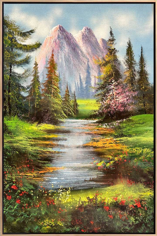 Ormanın Rengarenk Yansımaları Yağlı Boya Tablosu