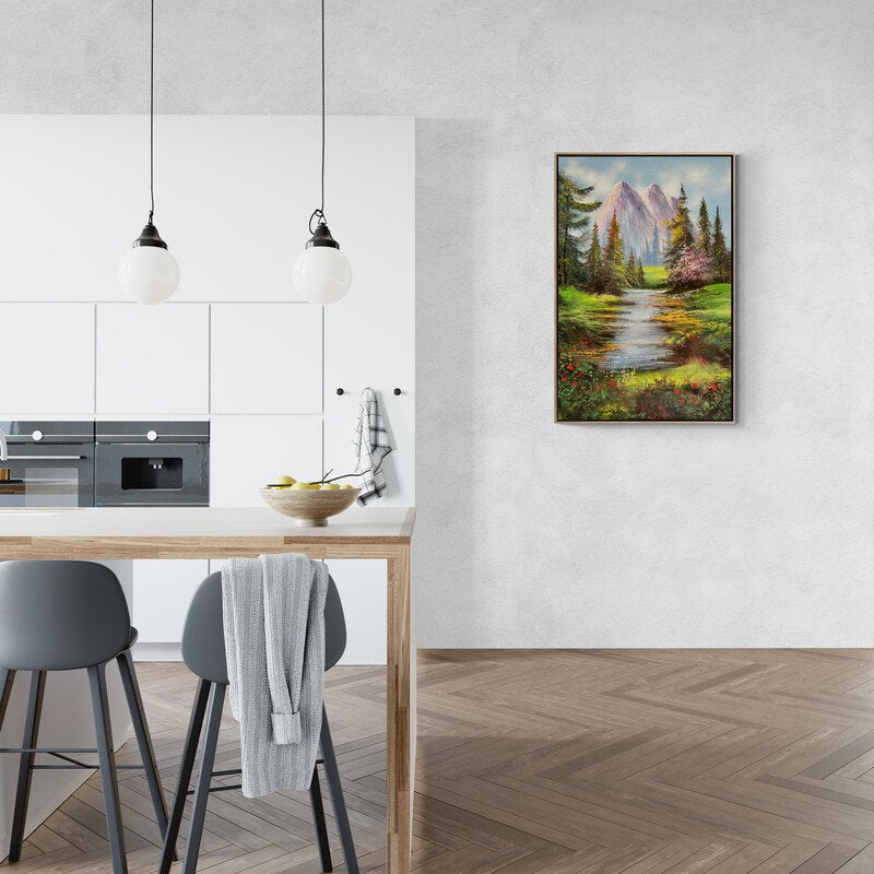 Ormanın Rengarenk Yansımaları Yağlı Boya Tablosu