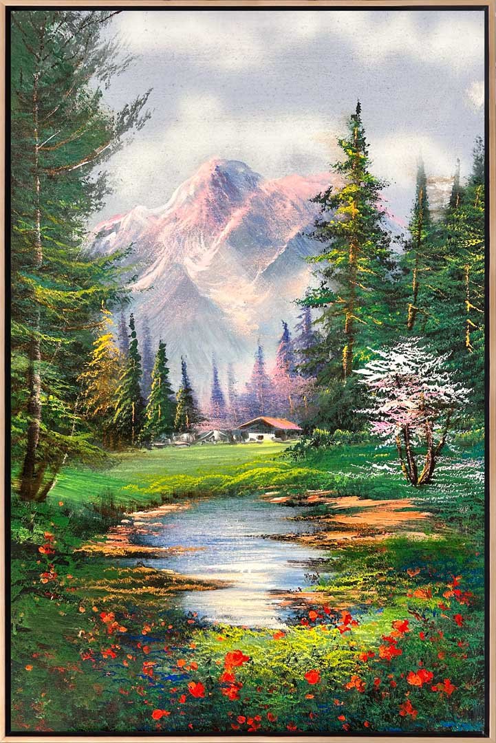 Çam Ormanının Huzurlu Zamanı Yağlı Boya Tablosu